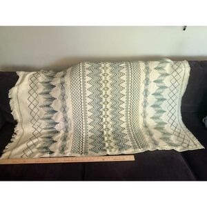 Handmande Swedish Weave on Monks Cloth Throw blanket